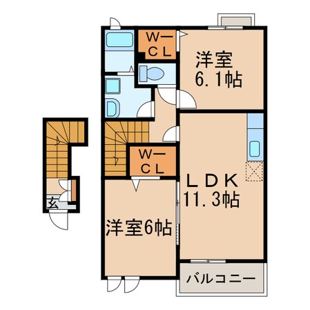 アリーヴィオⅡの物件間取画像